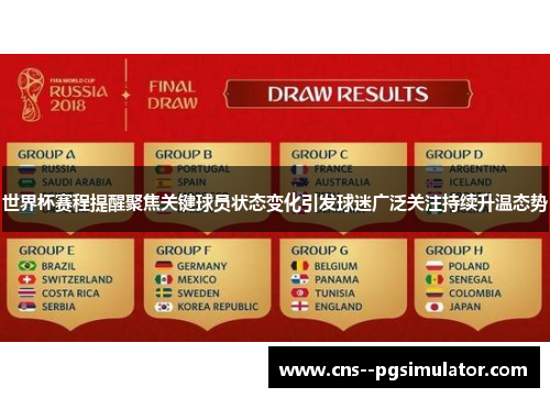 世界杯赛程提醒聚焦关键球员状态变化引发球迷广泛关注持续升温态势